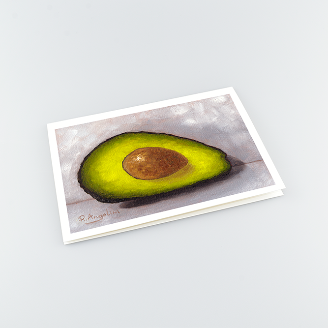 Avocado - A5 Greetings Cards Top Down