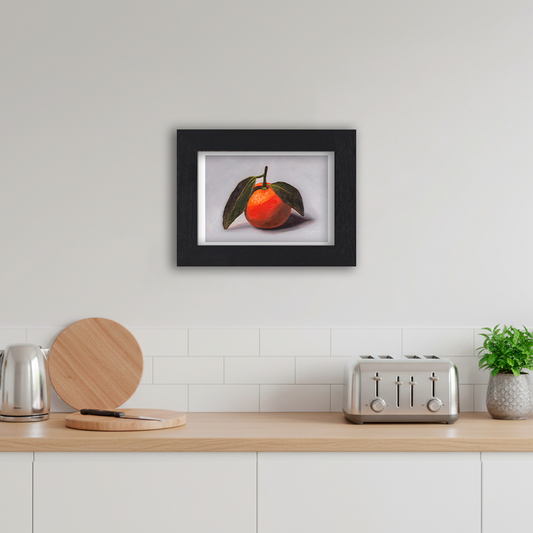 Black Framed Clementine 2 Giclee Art Print in Kitchen