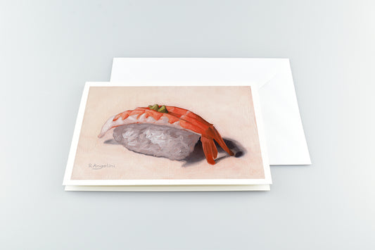 Ebi Nigiri Sushi - A5 Greetings Cards