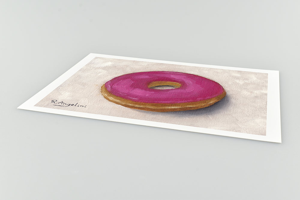 Pink Donut - Giclee Art Print