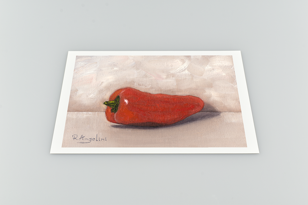Orange Sweet Pepper - Giclee Art Print
