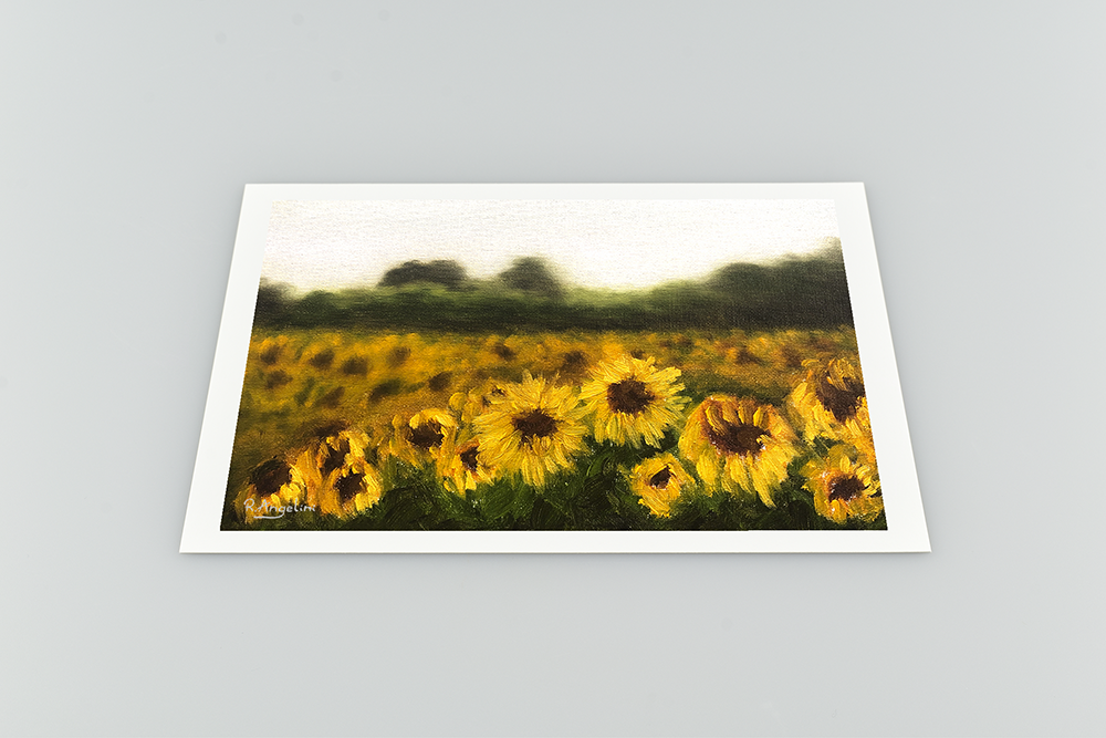 Sunflower Field - Giclee Art Print