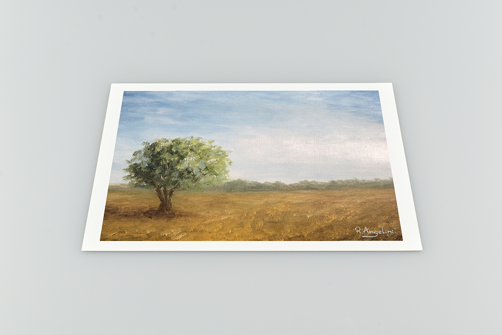 Tree in a Field - Giclee Art Print