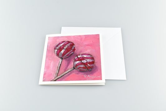 Lollipops - Square Greetings Cards