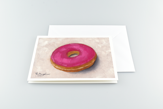 Pink Donut - A5 Greetings Cards