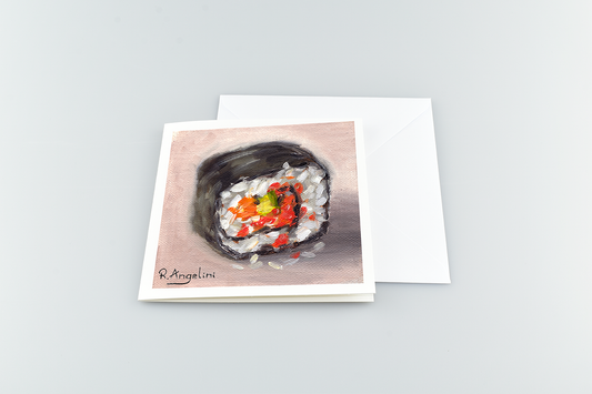 Sushi Roll - Square Greetings Cards