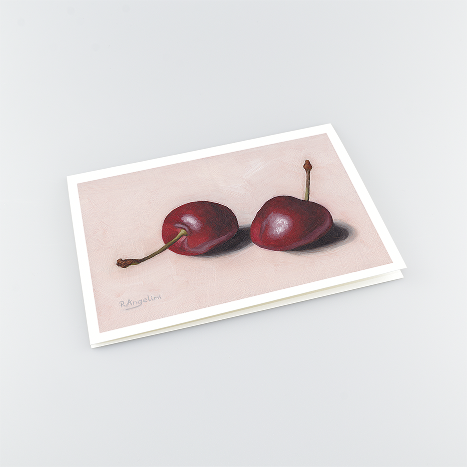 Pair of Cherries - A5 Greetings Cards