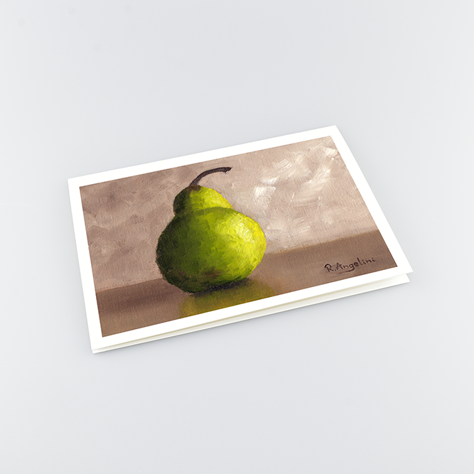 Pear - A5 Greetings Cards Top Down
