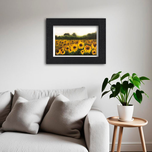 Sunflower Field - Giclee Art Print