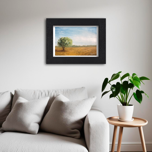 Tree in a Field - Giclee Art Print