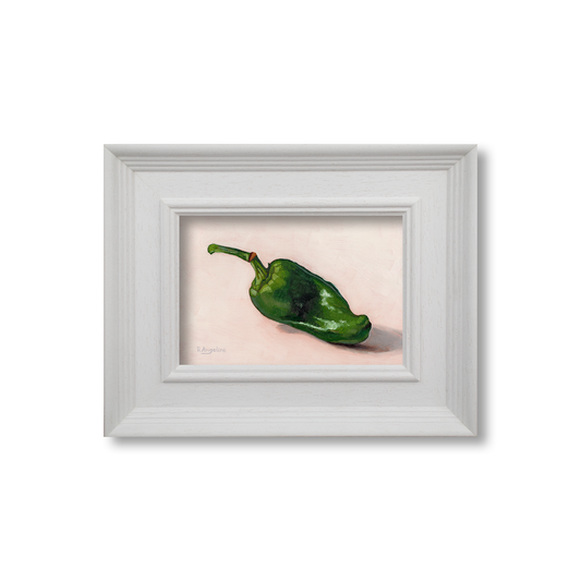 Green Padron Pepper - Original Oil Painting