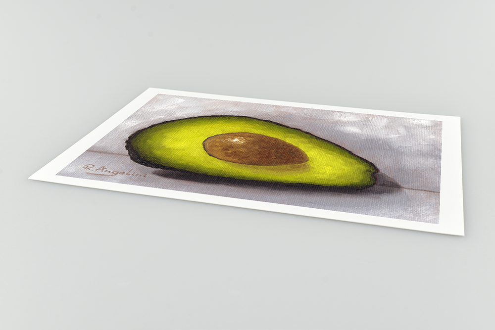 Avocado Giclee Art Print Close Up