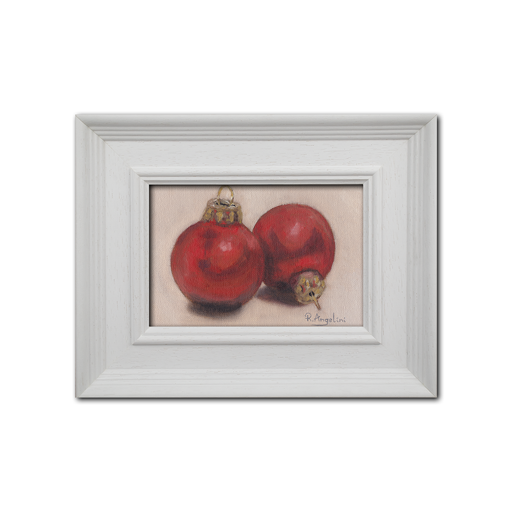 'Red Baubles' - Original Oil Painting