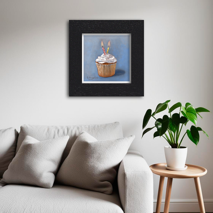Birthday Cupcake - Giclee Art Print