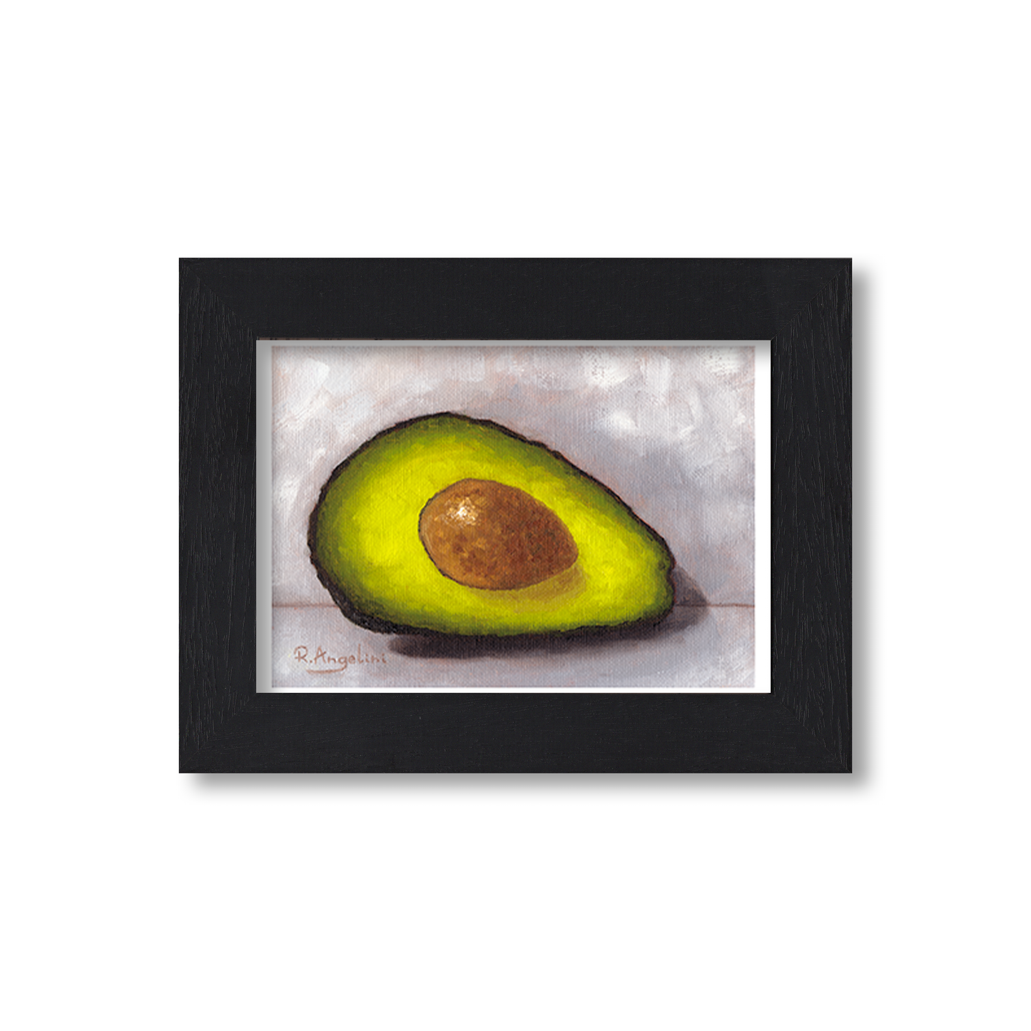 Black Framed Avocado Giclee Art Print