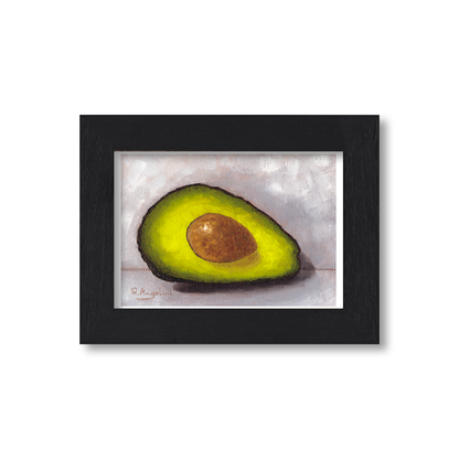 Black Framed Avocado Giclee Art Print