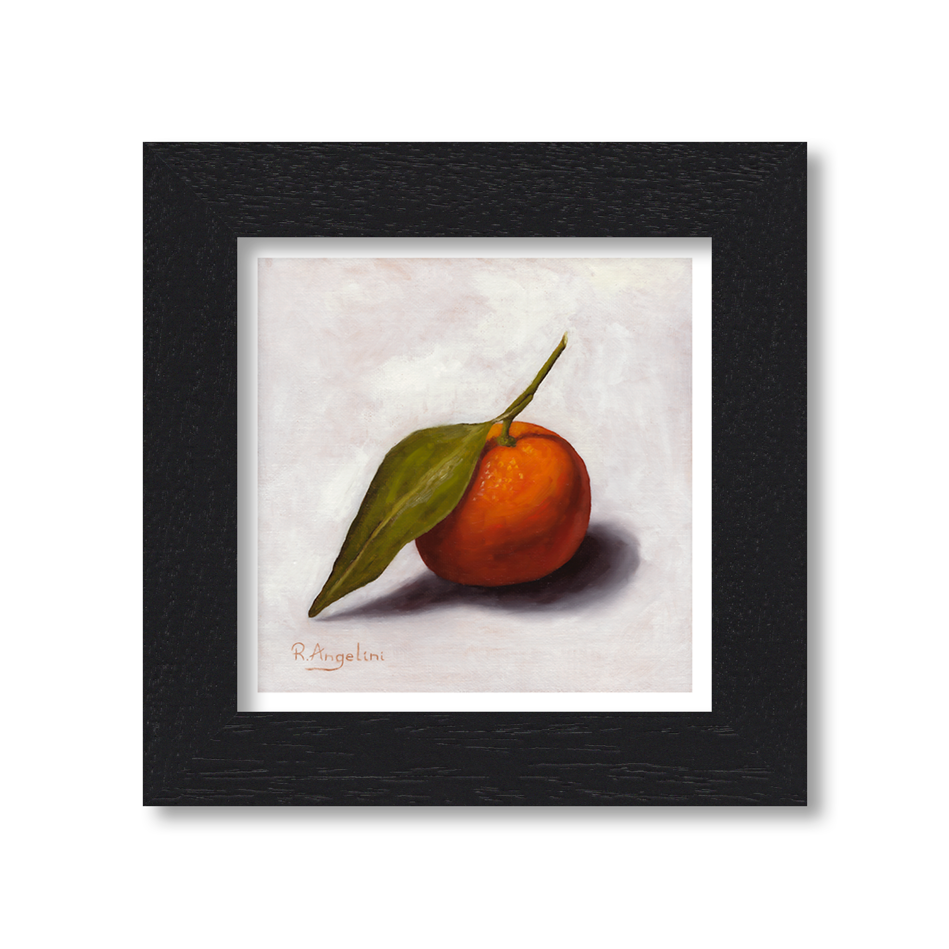 Black Framed Clementine Square Giclee Art Print