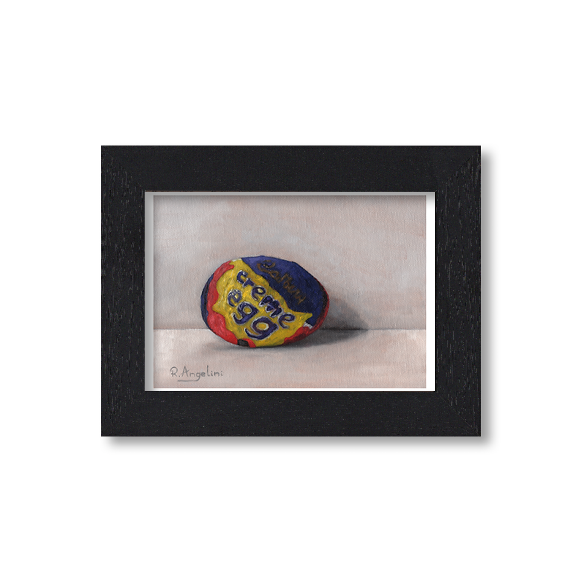 Black Framed Crème Egg Giclee Art Print