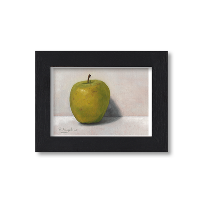 Black Framed Green Apple 2 Giclee Art Print