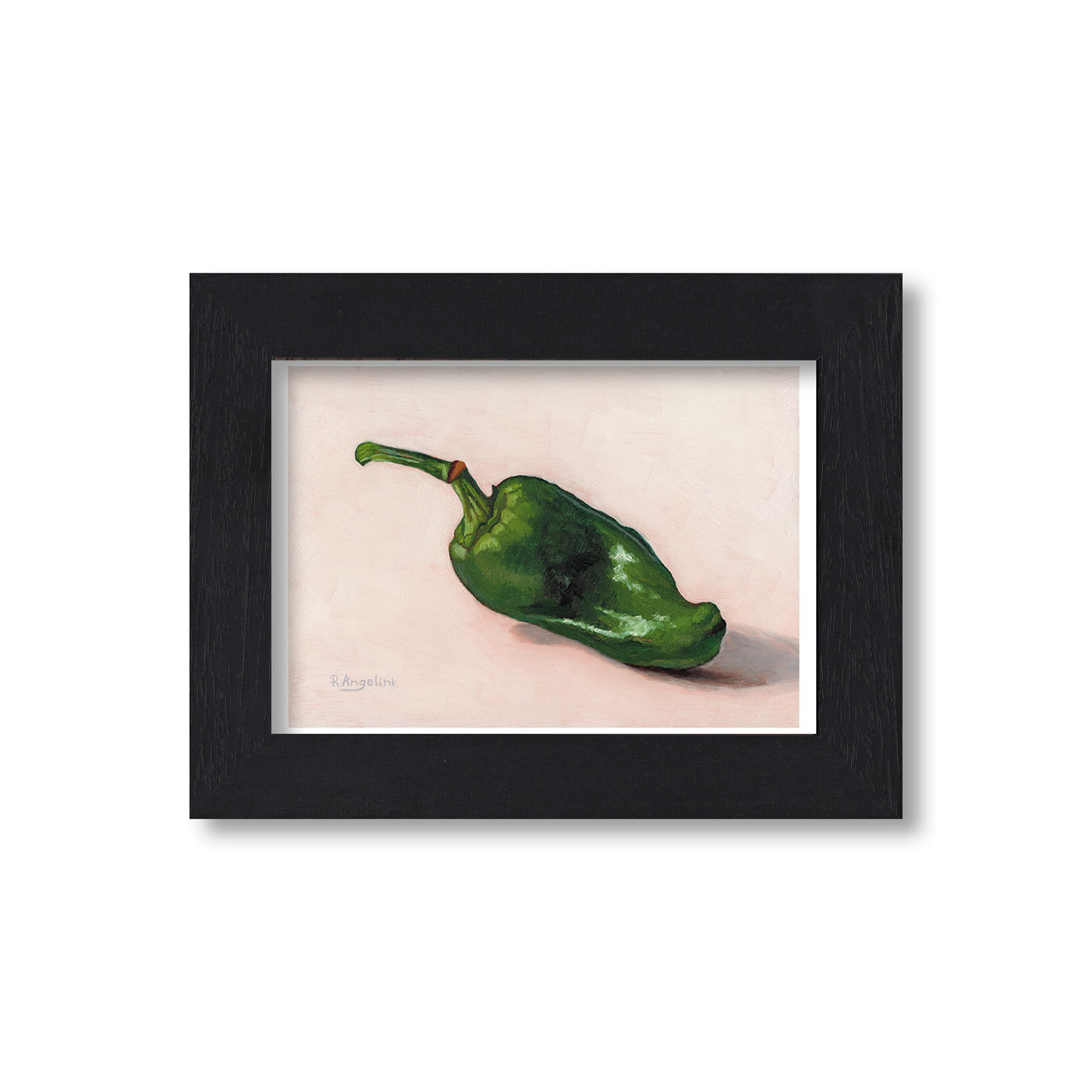 Black Framed Green Padron Giclee Art Print