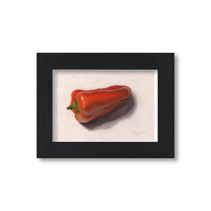 Black Framed Orange Pepper Giclee Art Print