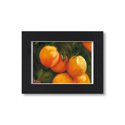 Black Framed Orange Tree 2 Giclee Art Print