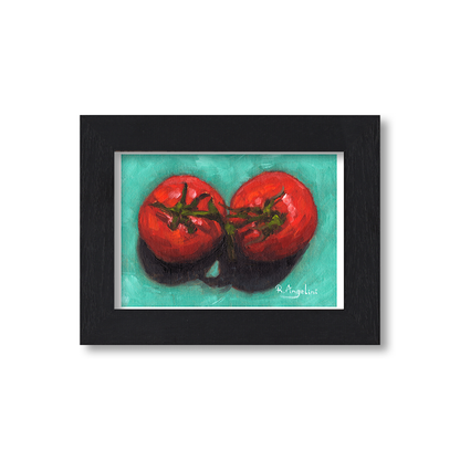 Black Framed Pair of Tomatoes Giclee Art Print