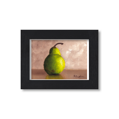 Black Framed Pear Giclee Art Print