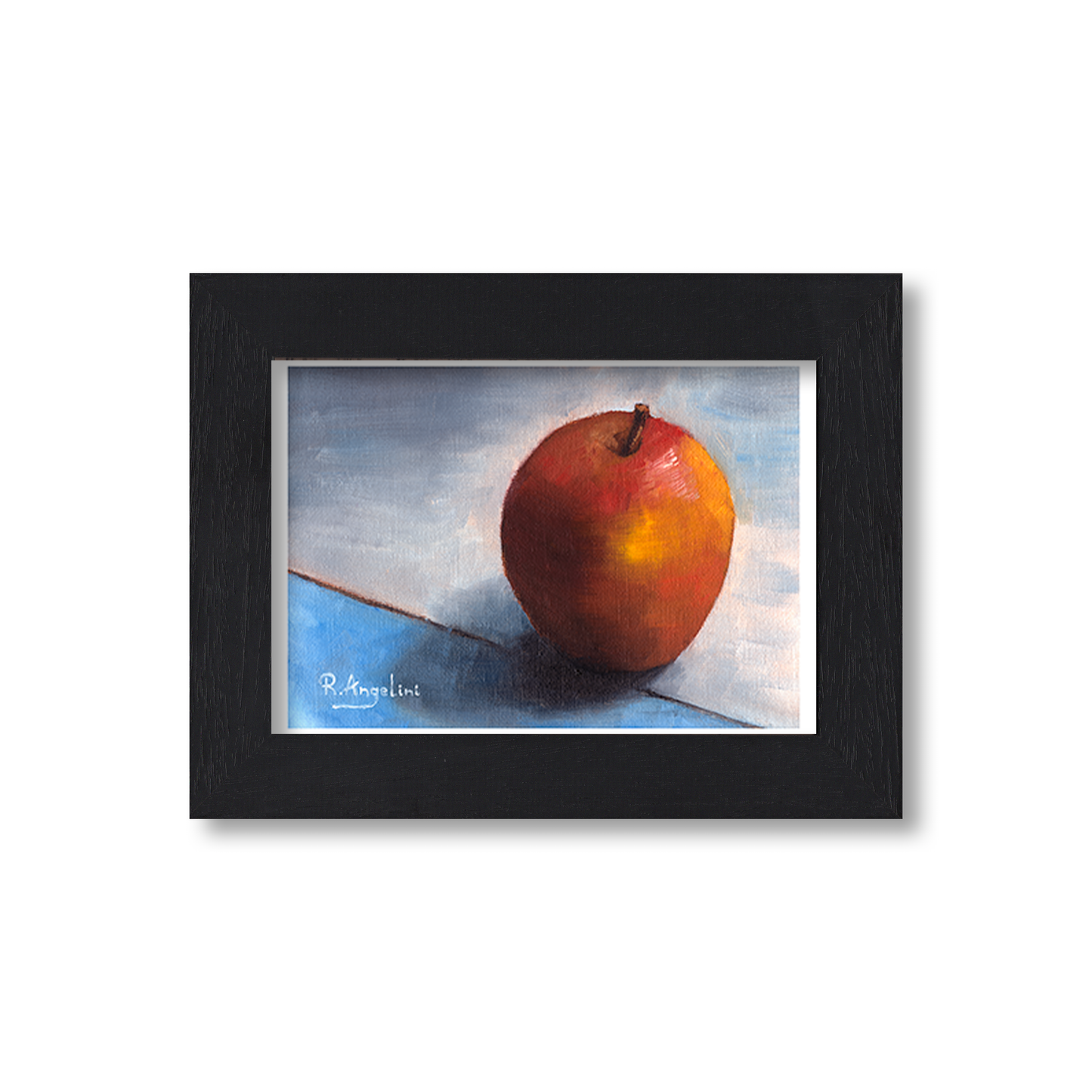 Black Framed Red Apple Giclee Art Print