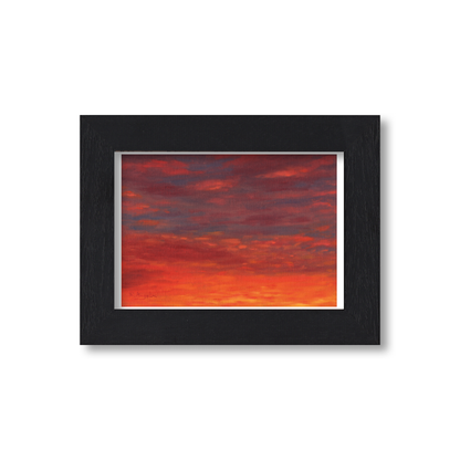 Black Framed Sunset Giclee Art Print