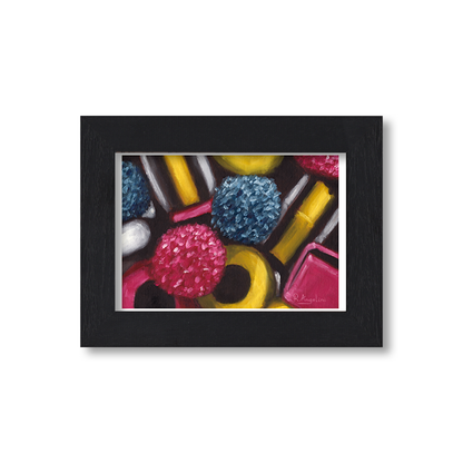 Black Framed Sweets Giclee Art Print