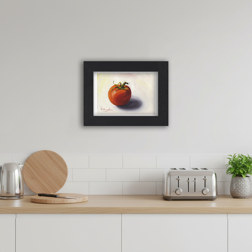 Black Framed Tomato 2 Giclee Art Print in Kitchen