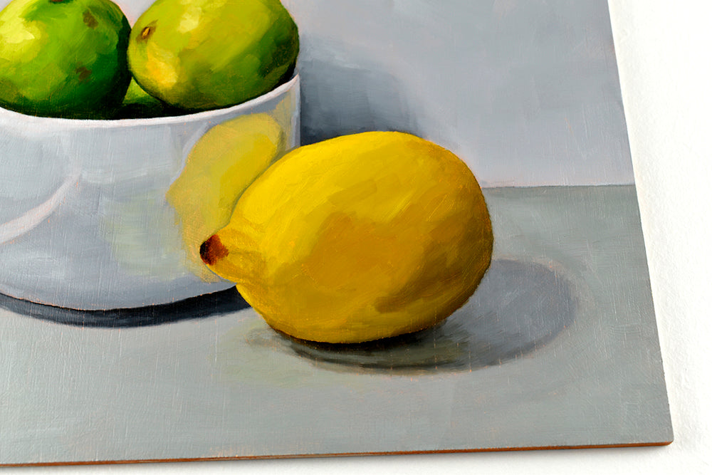 Bowl of Limes and a Lemon | Original Artwork