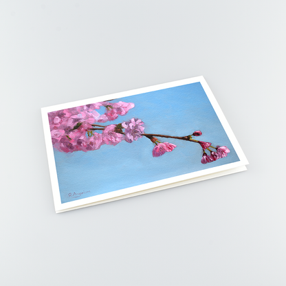 Cherry Blossom Tree - A5 Greetings Cards Top Down