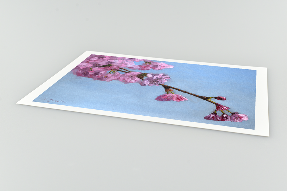 Cherry Blossom Tree Giclee Art Print Close Up