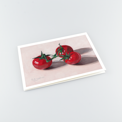 Cherry Tomatoes - A5 Greetings Cards Top Down