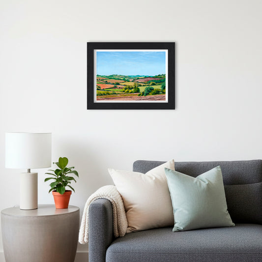 Countryside Rolling Fields 1 - Giclée Art Print