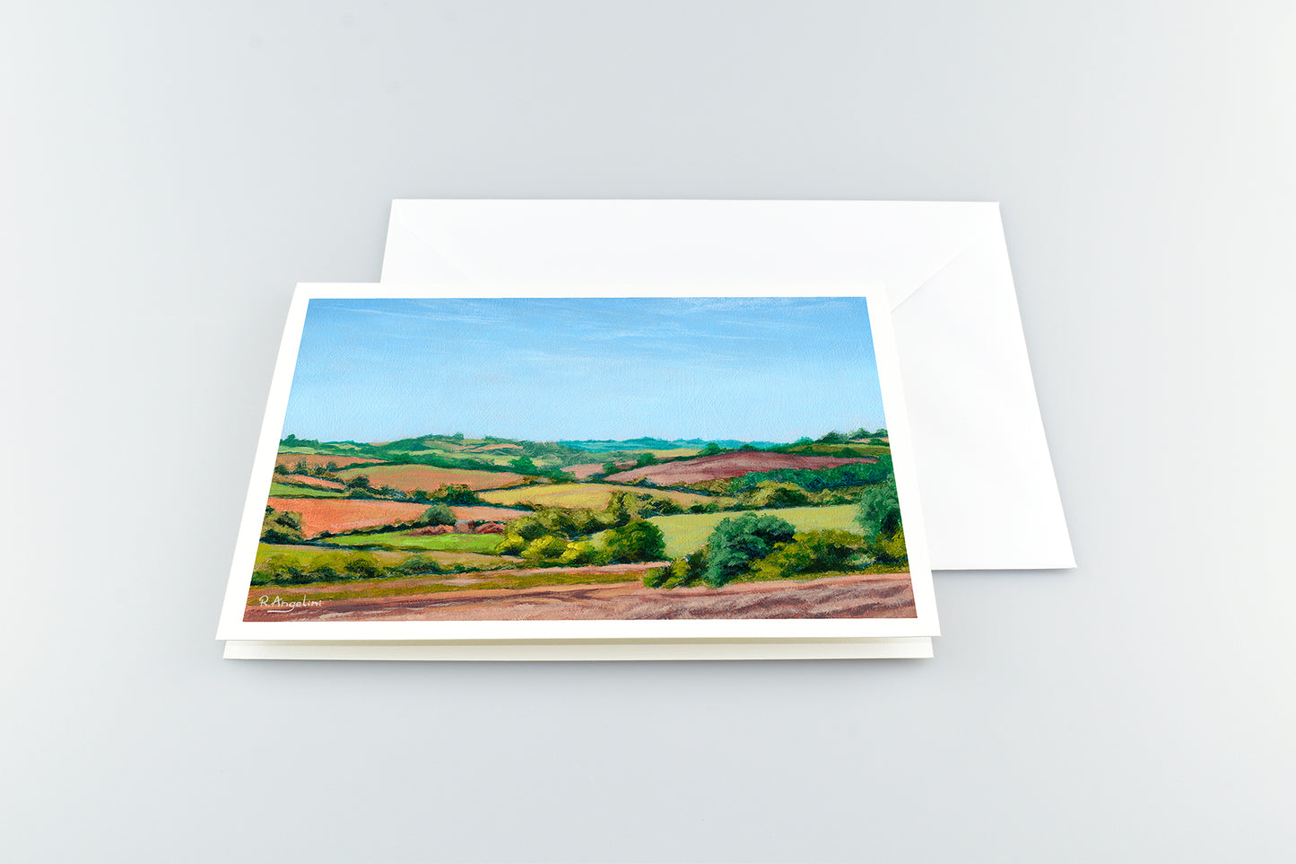Countryside Rolling Fields 1 - A5 Greetings Cards