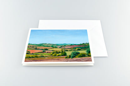 Countryside Rolling Fields 1 - A5 Greetings Cards