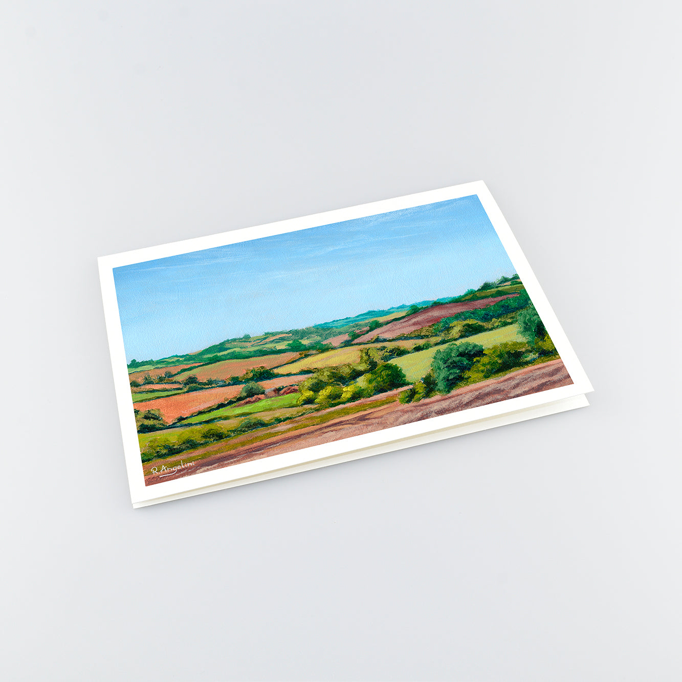 Countryside Rolling Fields 1 - A5 Greetings Cards