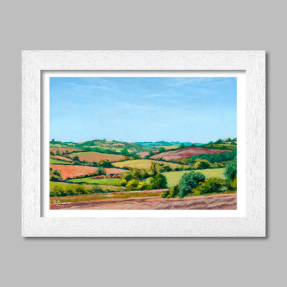 Countryside Rolling Fields - Design 1 | Landscape Art Print