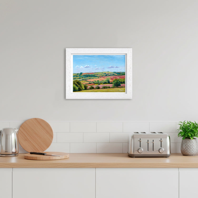 Countryside Rolling Fields - Design 2 | Landscape Art Print