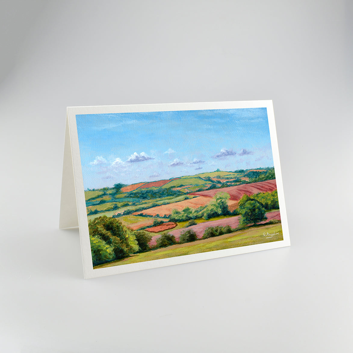 Countryside Rolling Fields 2 - A5 Greetings Cards