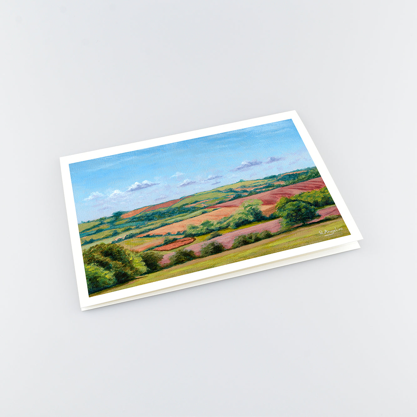 Countryside Rolling Fields 2 - A5 Greetings Cards