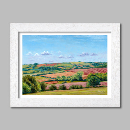 Countryside Rolling Fields - Design 2 | Landscape Art Print