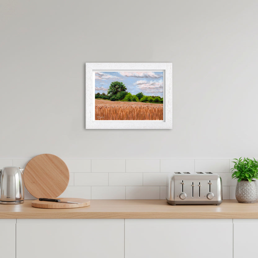 Countryside Wheat Field | Landscape Art Print