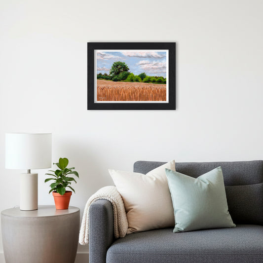Countryside Wheat Field - Giclée Art Print