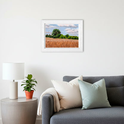 Countryside Wheat Field | Landscape Art Print