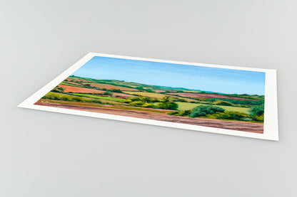 Countryside Rolling Fields 1 - Giclée Art Print