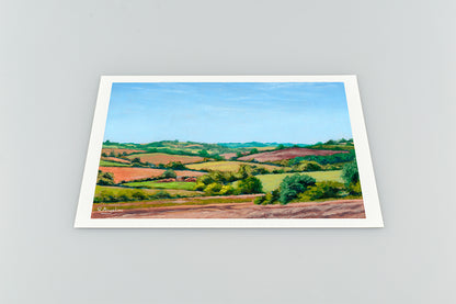 Countryside Rolling Fields 1 - Giclée Art Print
